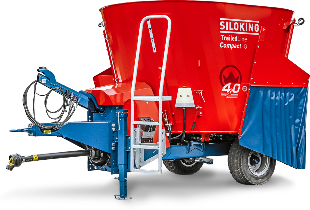 Siloking TrailedLine 4.0 Compact seosrehuvaunun studiokuva.