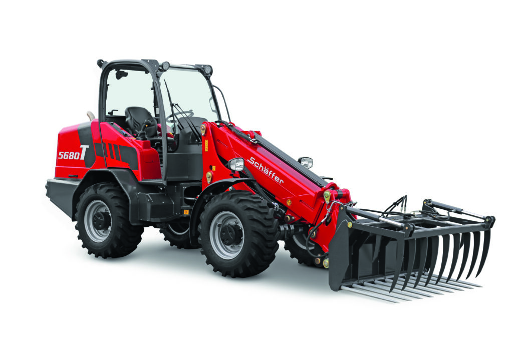 Schäffer 5680 T-3 -teleskooppikuormaaja.