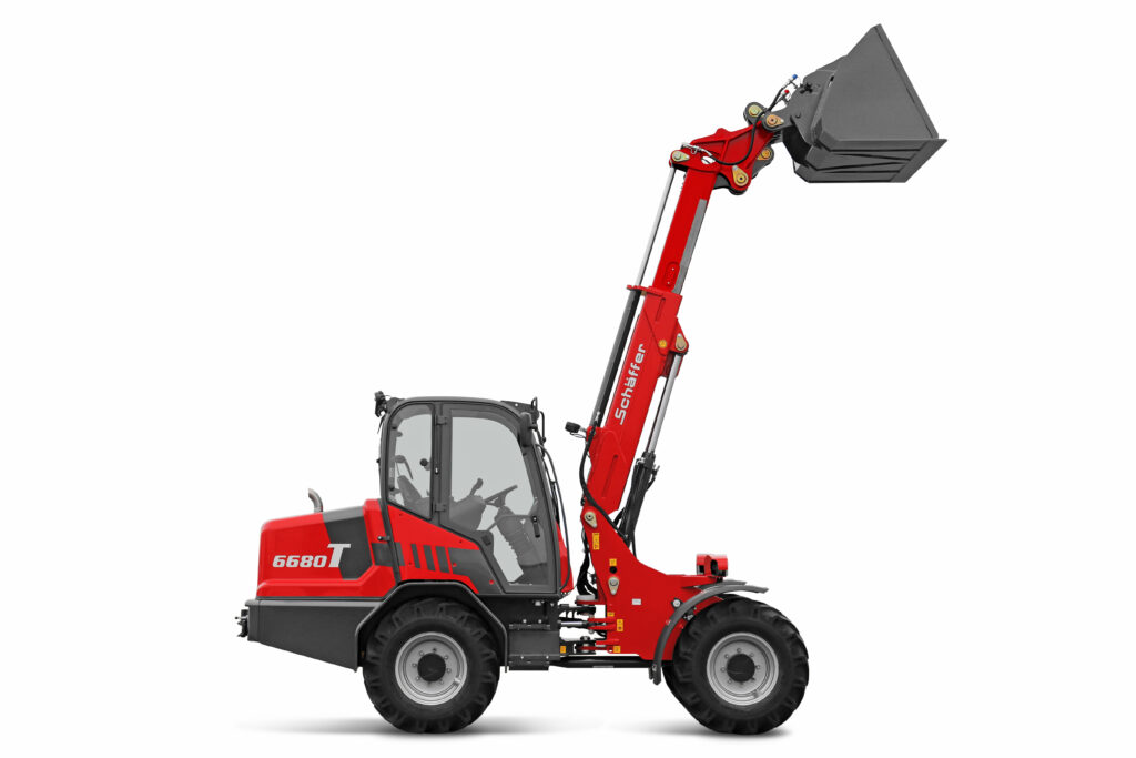 Schäffer 6680 T-3 -teleskooppikuormaaja.
