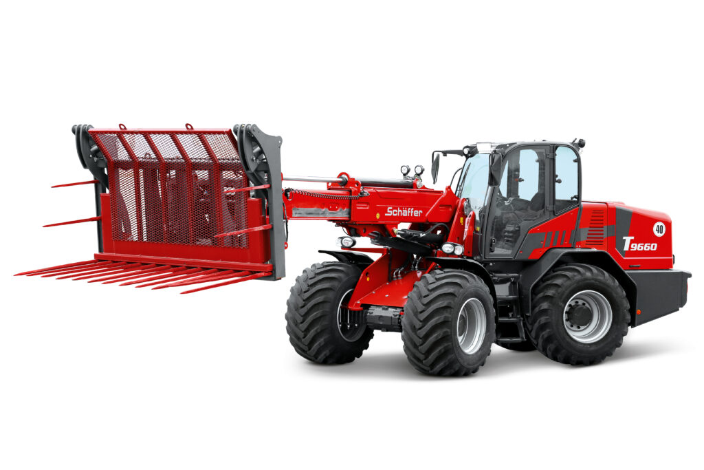 Schäffer 9660 T-3 -teleskooppikuormaaja.