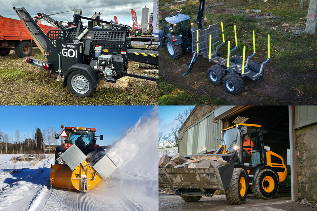 Kempeleen syyskonepäivillä esillä JCB-koneita, MF-traktoreita, PALMS-metsäkärryjä sekä Pilkemaster-klapikoneita.